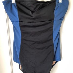 J.Crew NWT Colorblock Bandeau Swimsuit Size 16